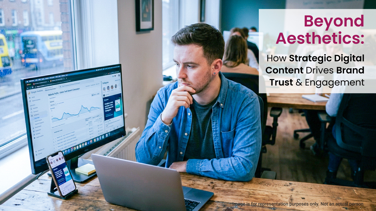 Strategic digital content building brand trust and audience engagement